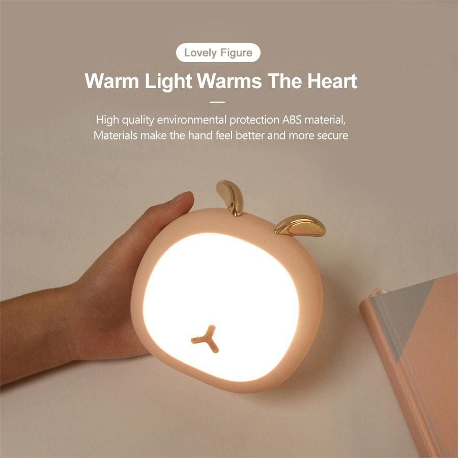 Deer Rabbit Rechargeable LED Night Lamp Mini USB Touch Sensor Animals Night Light Holiday for Baby Bedroom Christmas Gift