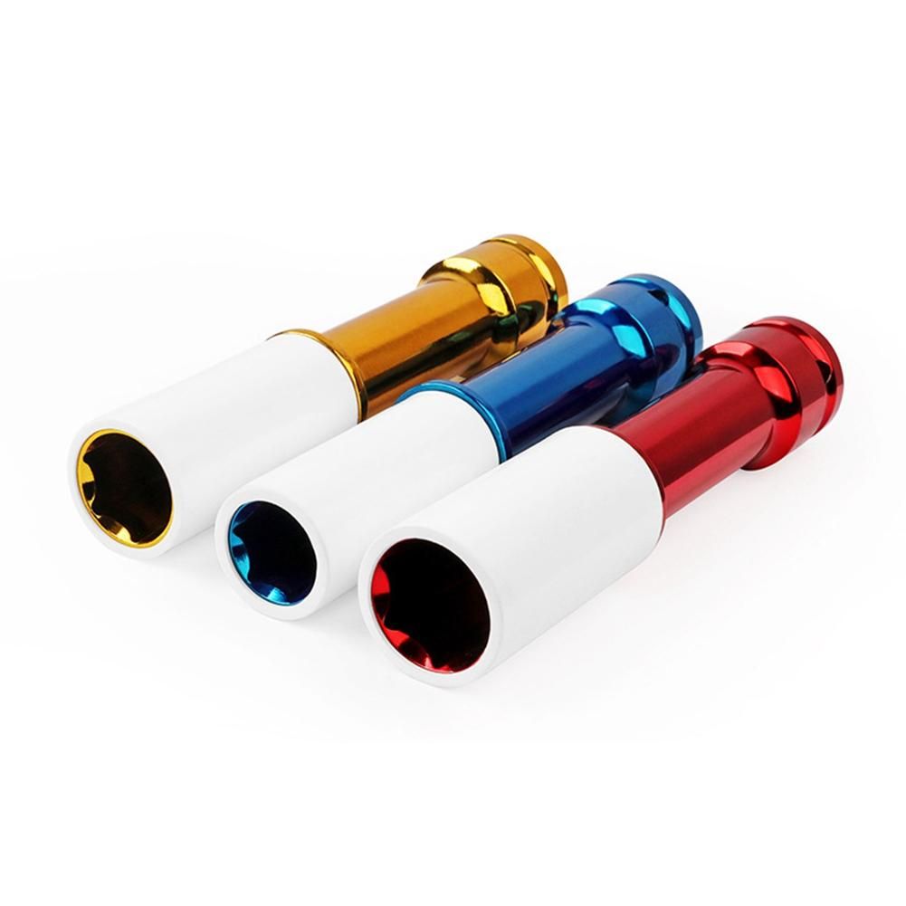 17 19 21Mm Lengthen Colorful Sleeve Tire Protection Sleeve Wall Deep Impact Nut Socket Alloy Wheel 3Pcs