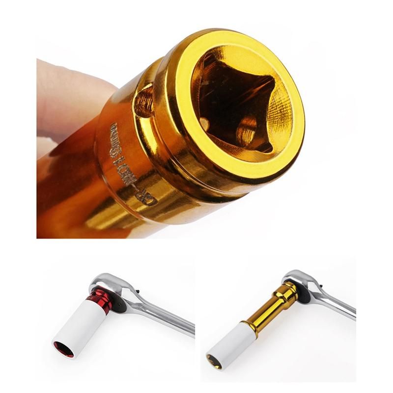 17 19 21Mm Lengthen Colorful Sleeve Tire Protection Sleeve Wall Deep Impact Nut Socket Alloy Wheel 3Pcs