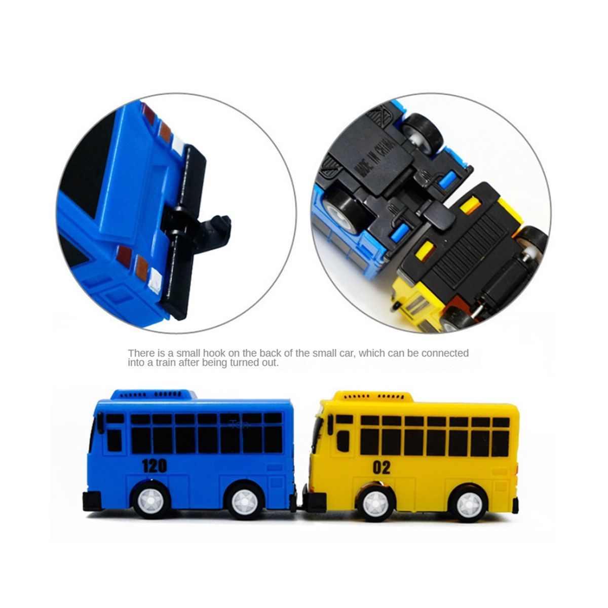 5Pcs Mini Bus Toy Car, Model Car, for Boys Friends and