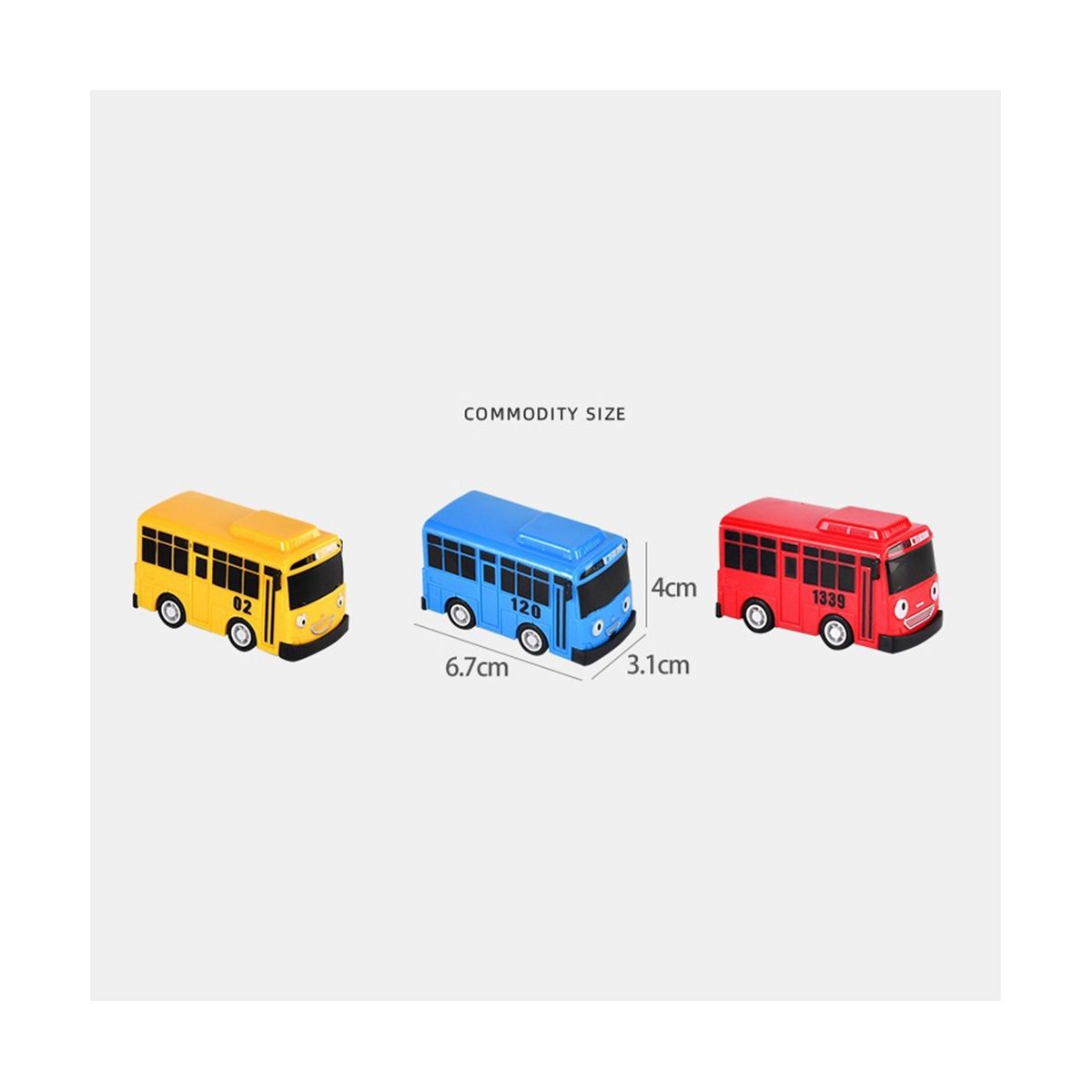 5Pcs Mini Bus Toy Car, Model Car, for Boys Friends and