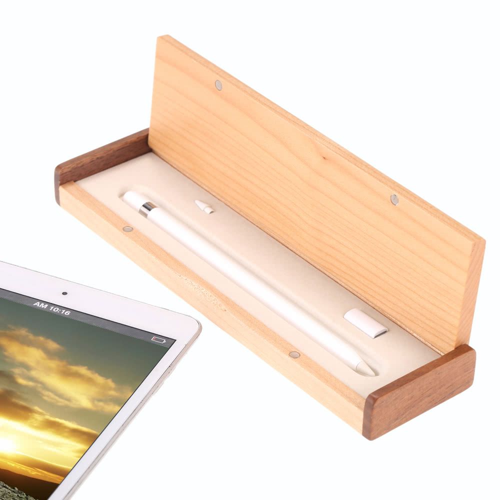 SAMDI Wooden Pencil Box Pencil Case Holder For Apple IPad