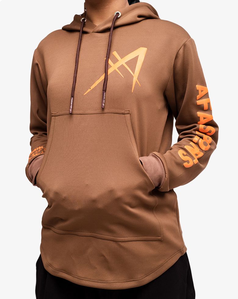 Women's Classic Nsibidi Hoodie - Brown