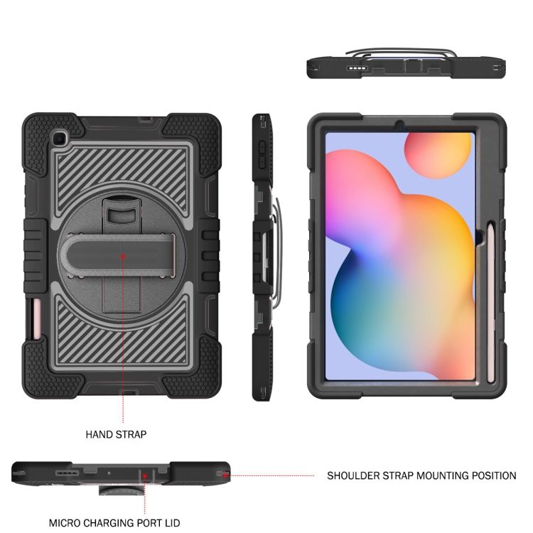 For Samsung Galaxy Tab S6 Lite P610/P615 Silicone+PC Case