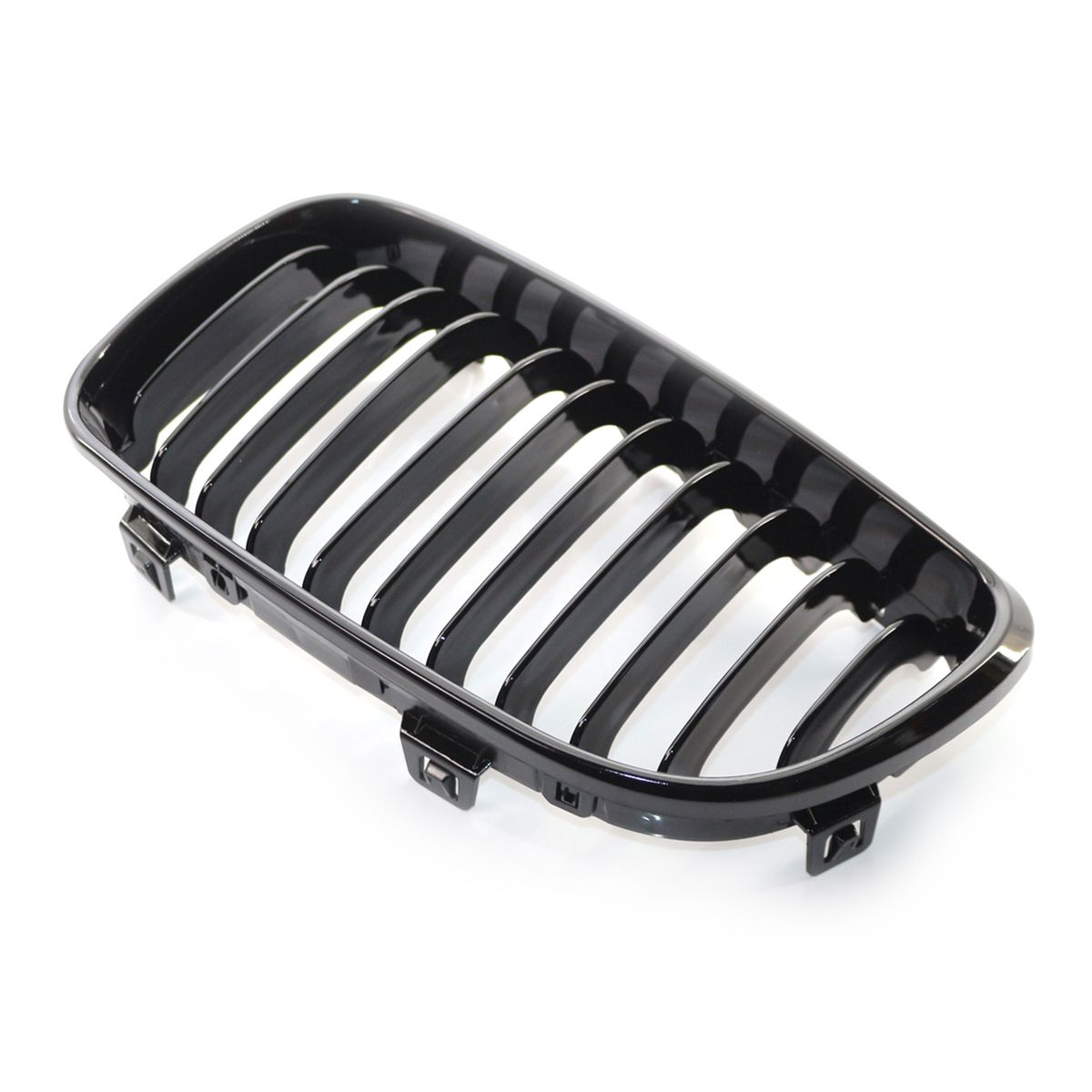 Glossy Black Kidney Single Line Grilles Replacement For BMW