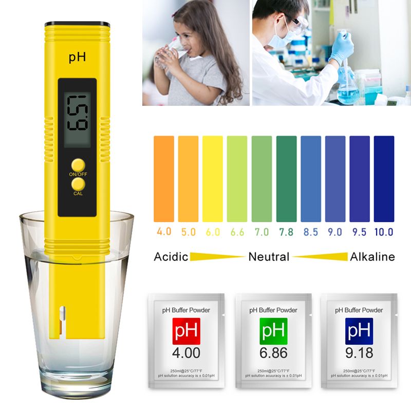 PH Meter 0.01 PH High Precision Water Quality Tester With 0-14 PH Measurement Range Suitable For Aquarium Swimming Pool
