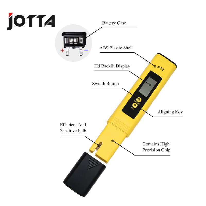 PH Meter 0.01 PH High Precision Water Quality Tester With 0-14 PH Measurement Range Suitable For Aquarium Swimming Pool