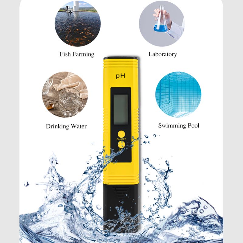 PH Meter 0.01 PH High Precision Water Quality Tester With 0-14 PH Measurement Range Suitable For Aquarium Swimming Pool
