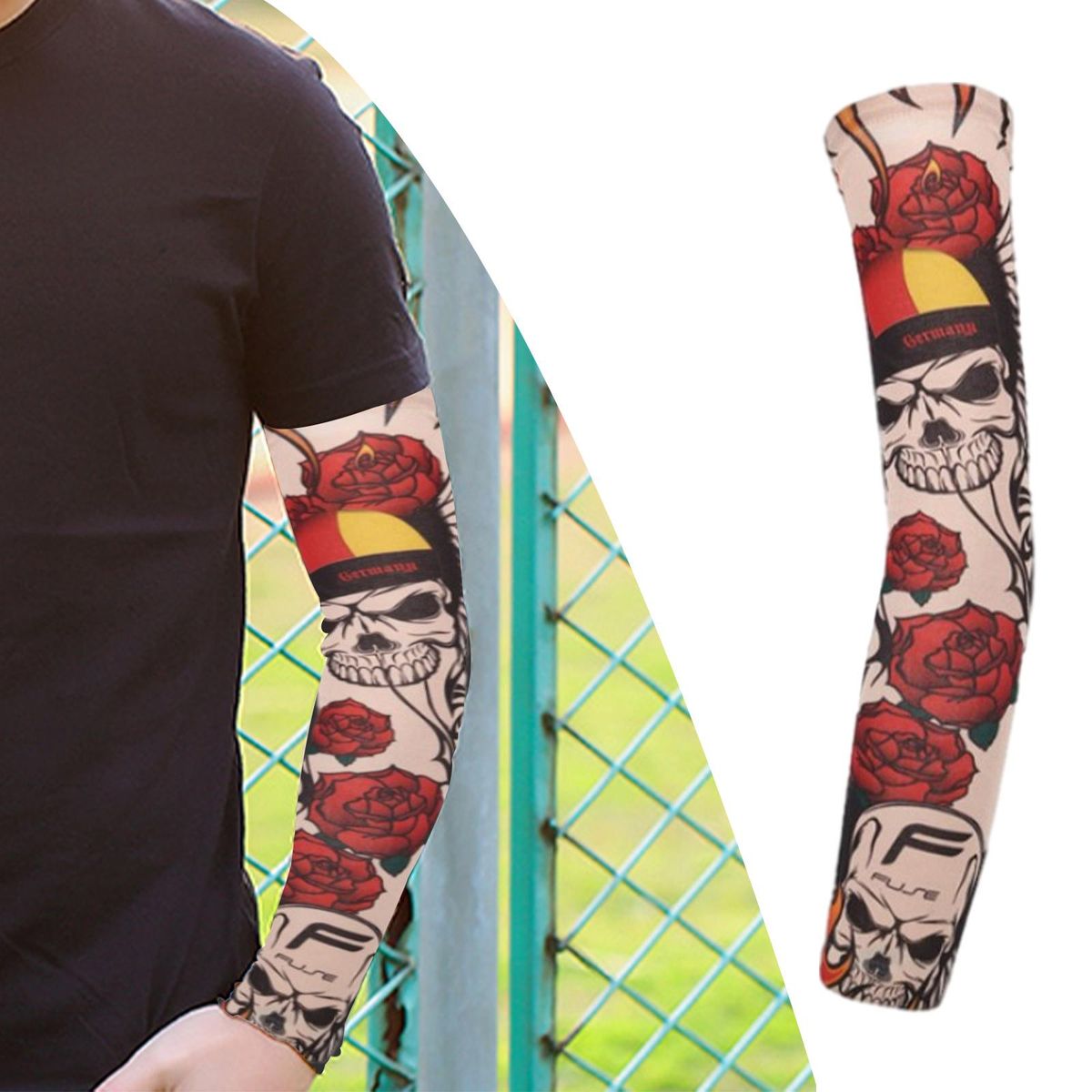 1Pcs Rm Sleeves Rm Cover, Sun UV Protection ,rt Rm Stockings, Tattoo A