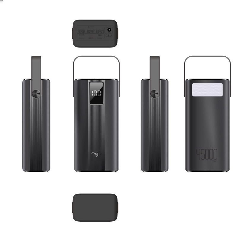 45,000mAh Max Power 450PF 15W Fast Charge Power Bank With Lamp