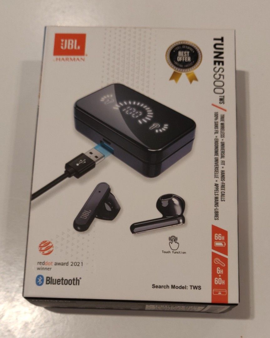 Tune S500 Wireless Earbuds - Black