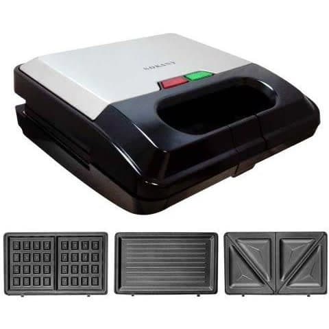 3 In 1 Waffle And Sandwich Maker - 750w