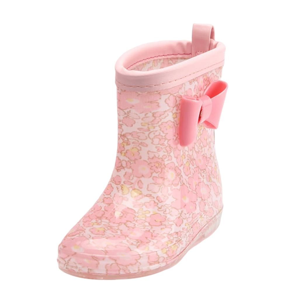 Kids PVC Non Slip Rain Boot Child Gardening Mud  Length 16cm B