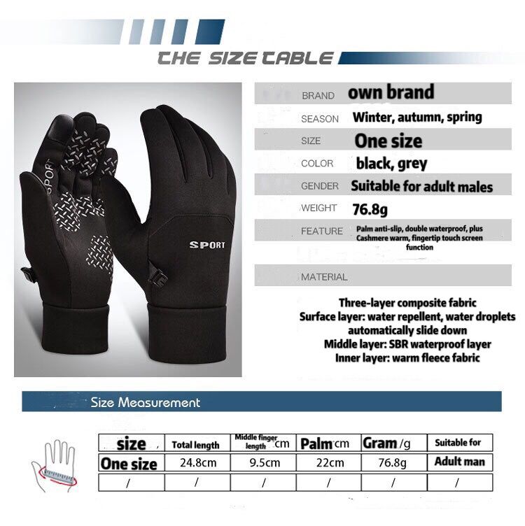 Tsmc Winter Fishing Gloves Neoprene Hunting Cycling Men