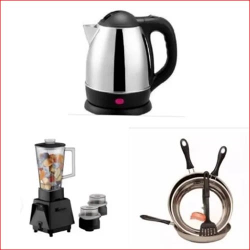 Blender + 4 Pieces Of Fry Pan + Jug Bundles