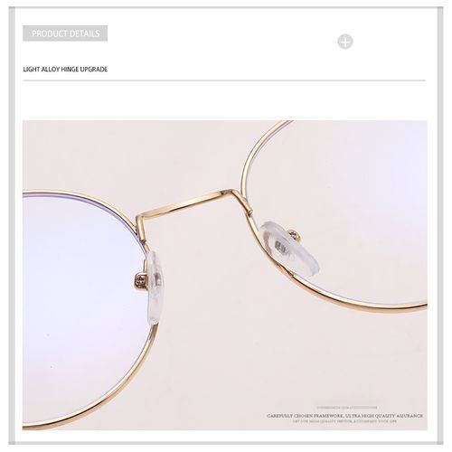 Anti Blue Light Glasses Oval Black-Gold Computer Glasses
