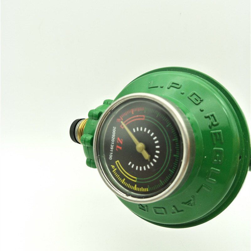 1 Inlet 1 Outlet 1/2pt Thread Liquefied Lgp Gas Gauge Green