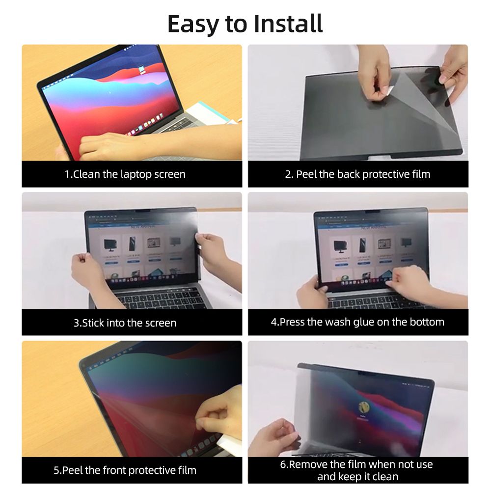 Reusable Privacy Ultra-Thin Screen Film For 16.2"