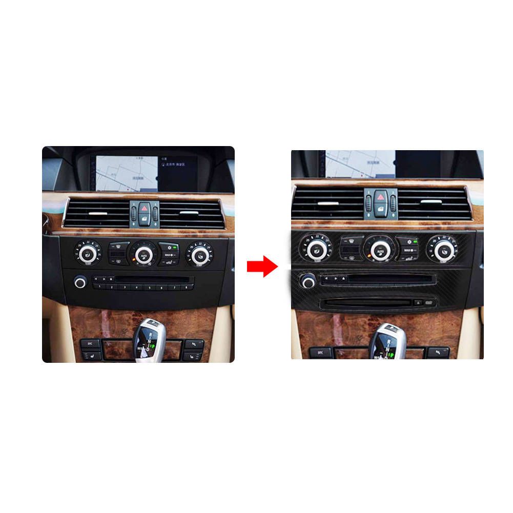 Carbon Fiber Car Interior Front Air Conditioner Outlet CD