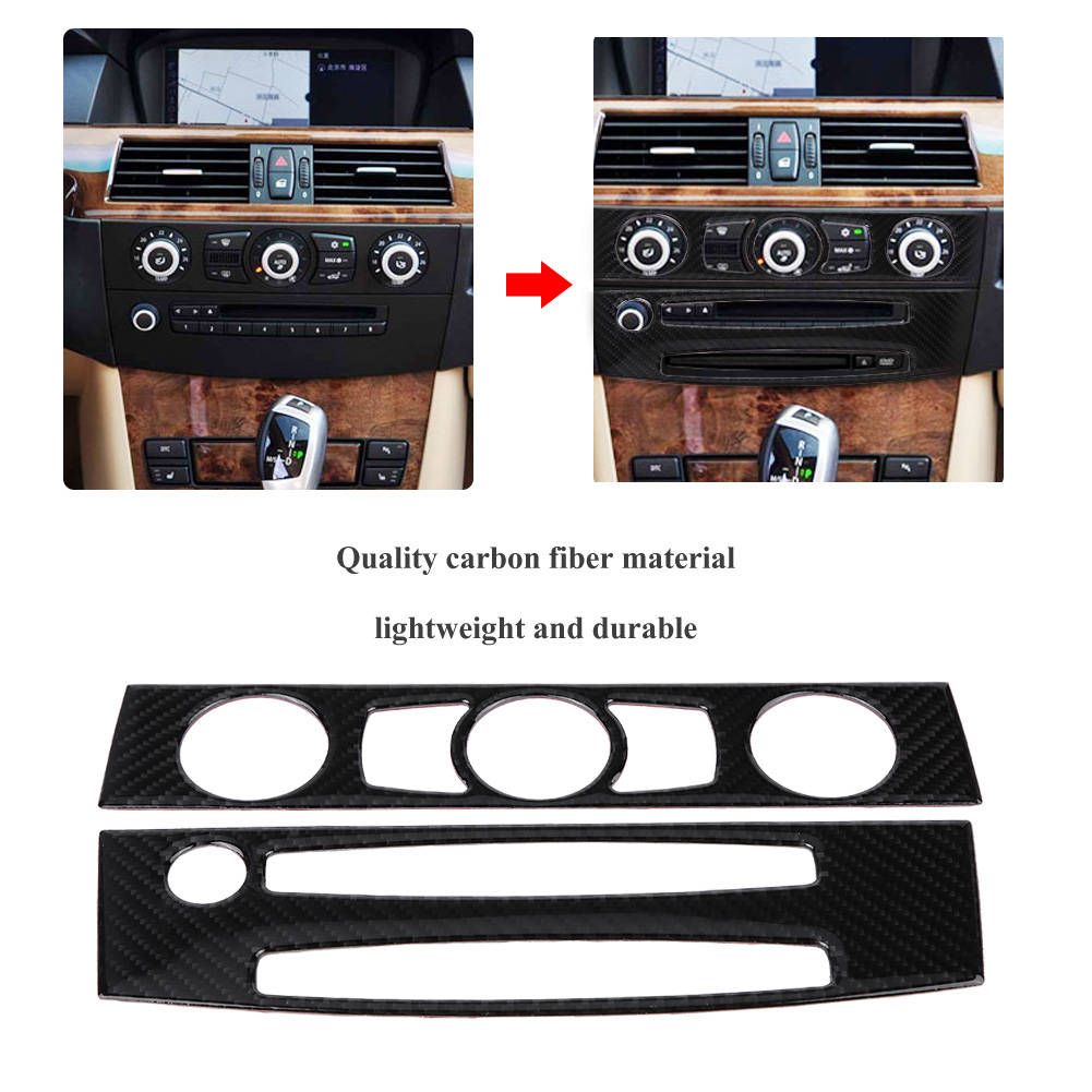 Carbon Fiber Car Interior Front Air Conditioner Outlet CD