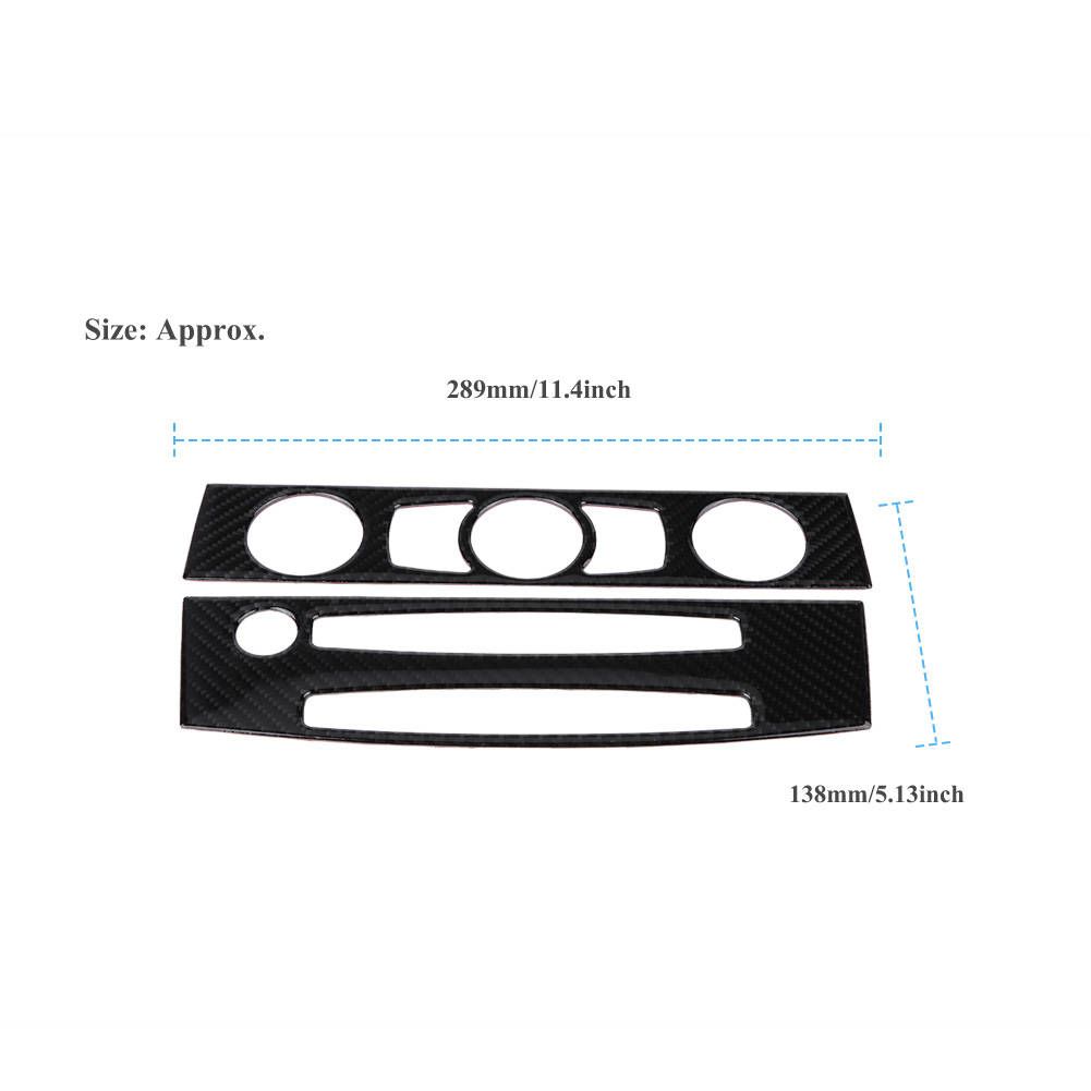 Carbon Fiber Car Interior Front Air Conditioner Outlet CD