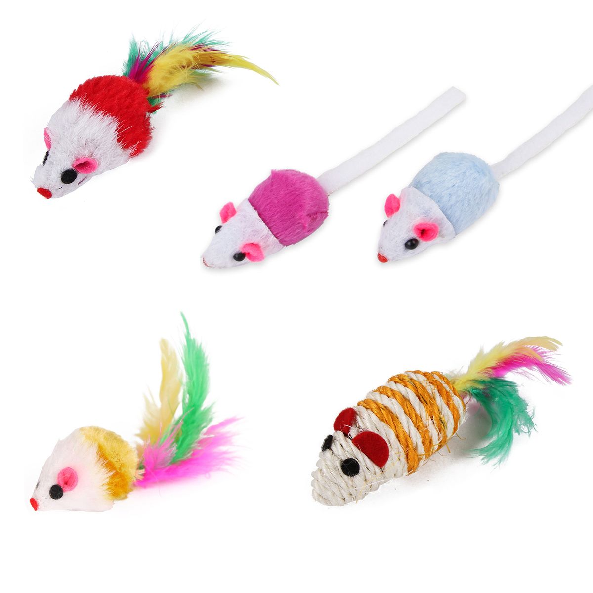 21PCS Cat Toy Kitten Toys Variety Pack Set Including Feather