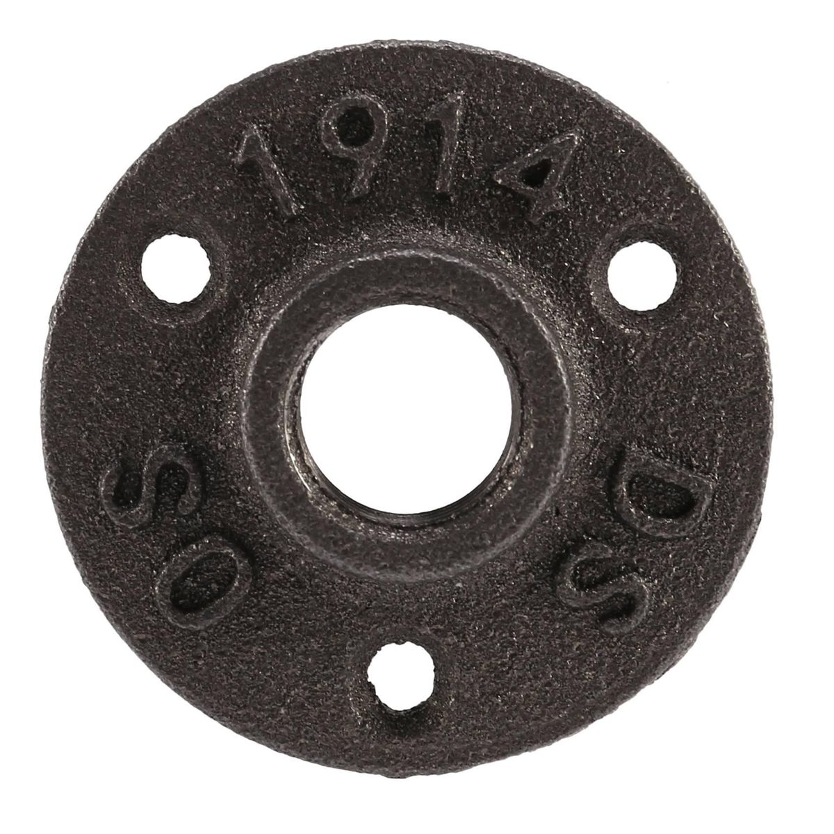 12 inch Black Cast Iron Pipe Fittings Floor Flange BSP Threaded