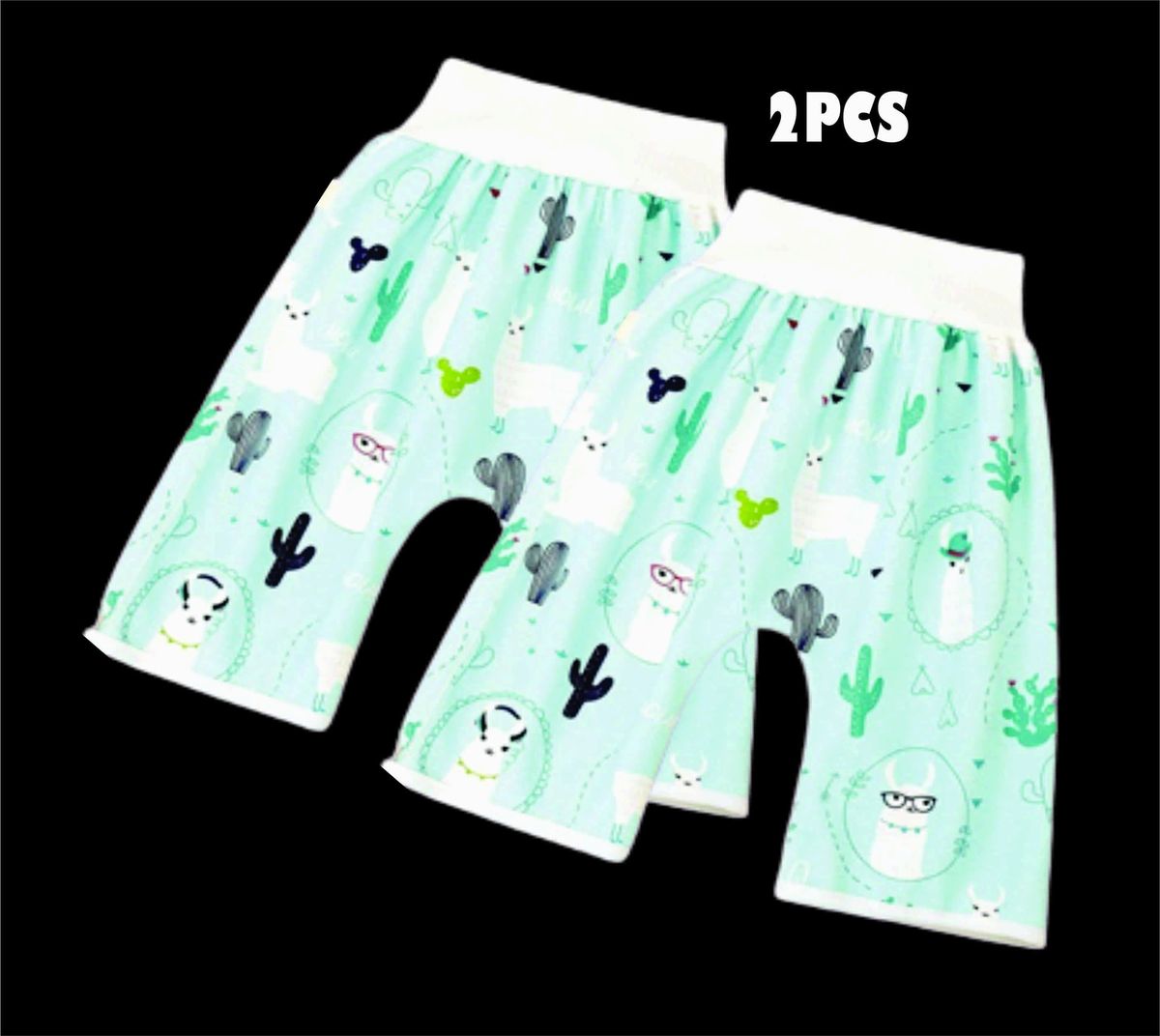 2pcs Baby/children Reusable Urine Absorber Diaper Short