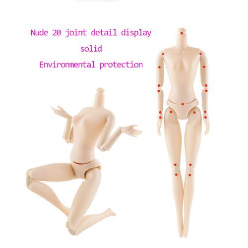 Movable Jointe Dolls 3D Eyes For Girls Toys Long Wi*g