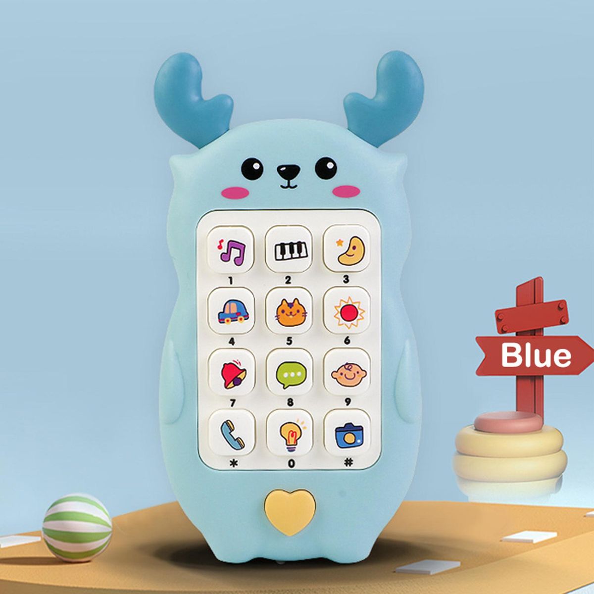 Enlightenment Toy Early Education Machine Toy Blue