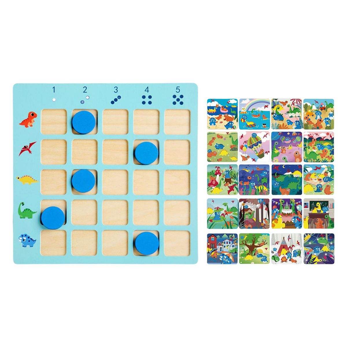 1 Set Arithmetic Toys Dinosaur Quantity Recognition Game