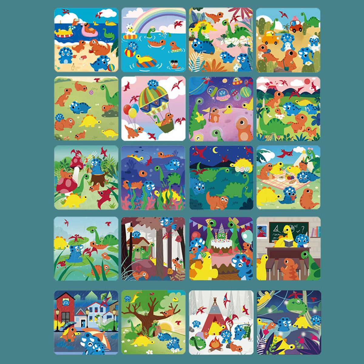 1 Set Arithmetic Toys Dinosaur Quantity Recognition Game