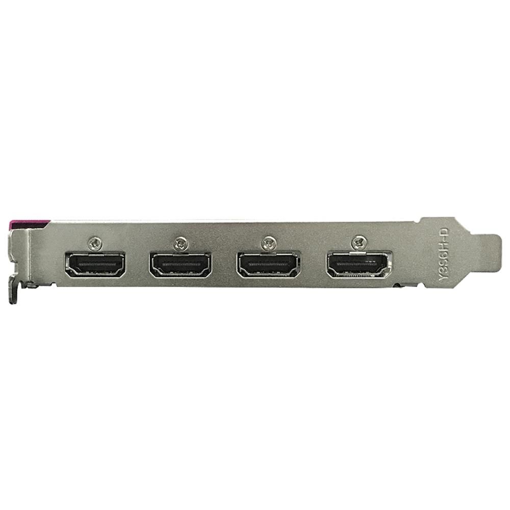 Yeston RX550-2G 4HD 4-Screen Graphics Card Support Split Screen 10bit Color Depth HDR 2G/128bit/GDDR5 Memory 4 HD Output Ports