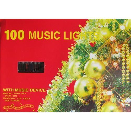 100 MUSIC LIGHTS WITH MUSIC DEVICE - Multi Colour