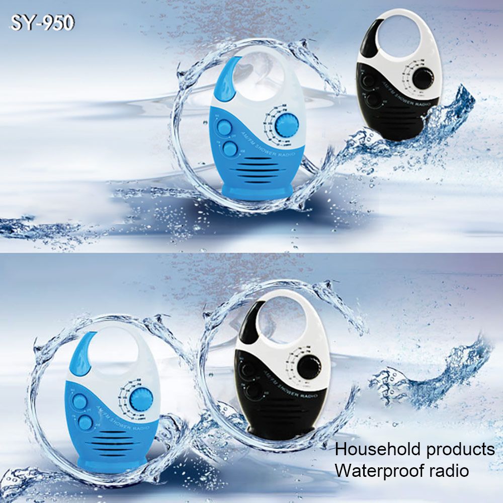 Hi-Fi Speakers Radio Operated Portable Fm Am Radio Waterpro