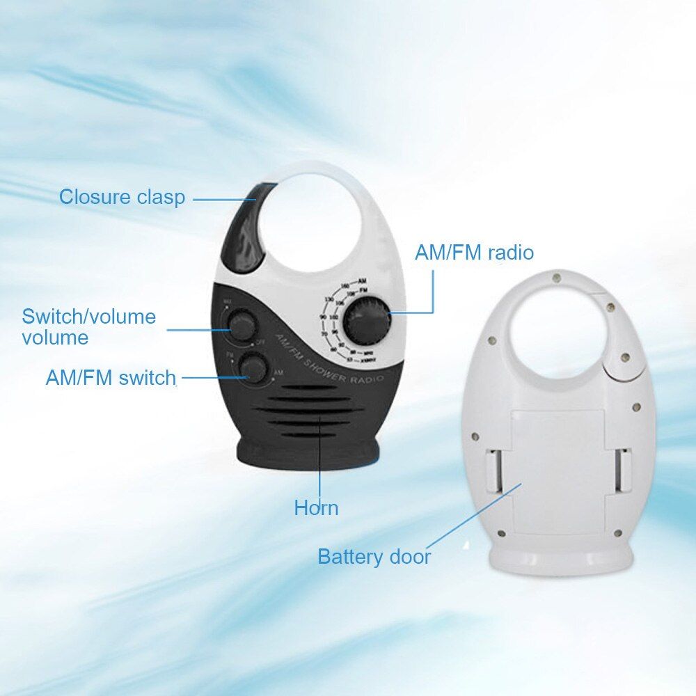 Hi-Fi Speakers Radio Operated Portable Fm Am Radio Waterpro