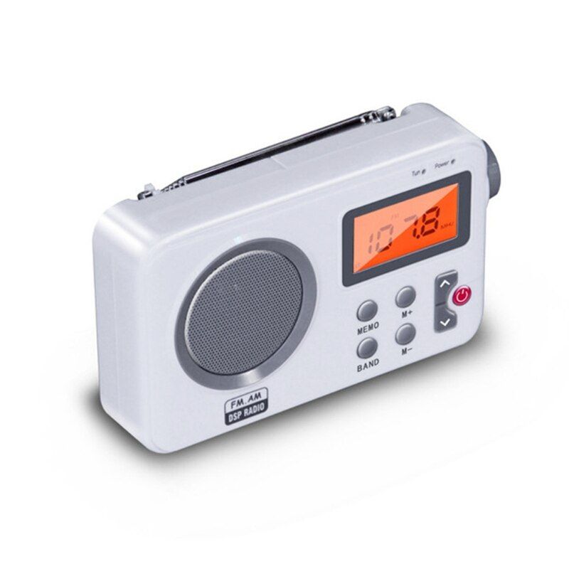 Lcd Display Radio Receiver Speaker Fm Am Digital Stereo Min