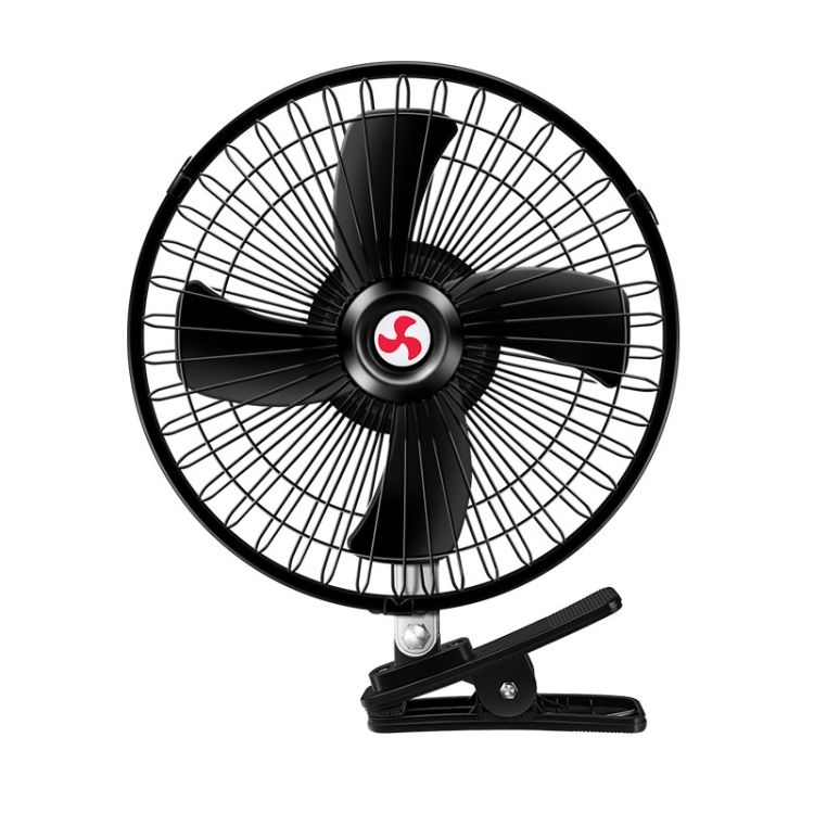 Car Fix Clip Electric Fan, Specification: 8 Inch Black 12V