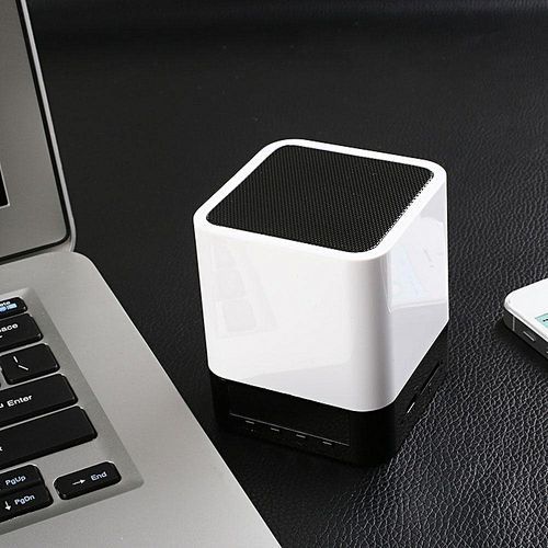 Bluetooth Wireless Handsfree Speaker With TF Slot FM Alarm Clock For Phones HT-S