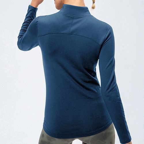 Women's Sport Tops,Autumn Winter Long Sleeve Running Gym Yoga T-Shirt（Blue）