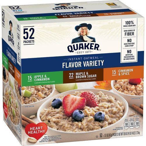 Instant Oatmeal Variety Pack 52packets