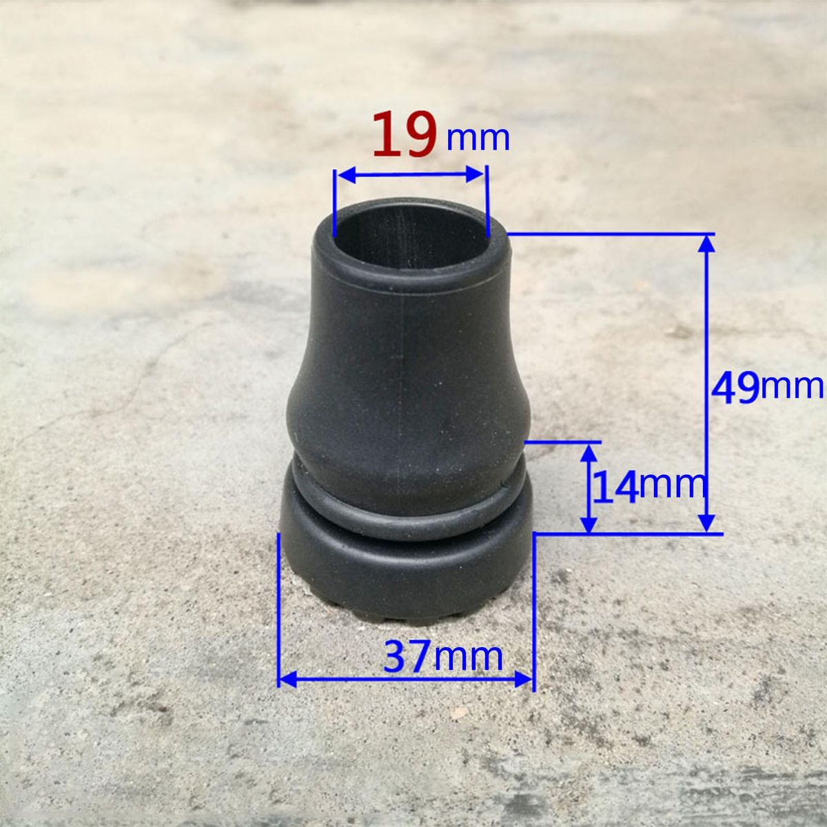 4Pcs  Tips Stability Anti Slip Black 49x37x19mm
