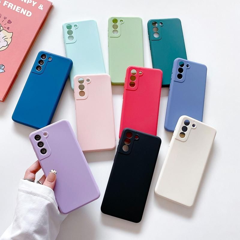 Phone Case For Samsung Galaxy S20 FE Plus S21 S22 Ultra Note 20 A71 A51 A21S A12 A32 A72 A52 A53 5G Soft Matte Back Cover