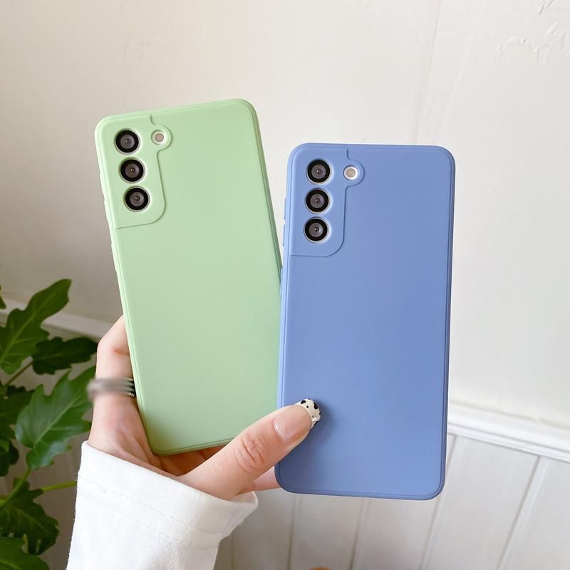 Phone Case For Samsung Galaxy S20 FE Plus S21 S22 Ultra Note 20 A71 A51 A21S A12 A32 A72 A52 A53 5G Soft Matte Back Cover