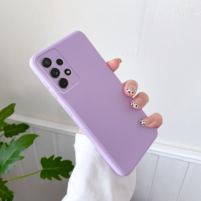 Phone Case For Samsung Galaxy S20 FE Plus S21 S22 Ultra Note 20 A71 A51 A21S A12 A32 A72 A52 A53 5G Soft Matte Back Cover