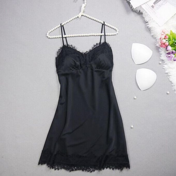 2x Women's Lace Pajamas Nightwear W/ Chest Pads For Bridal Shower