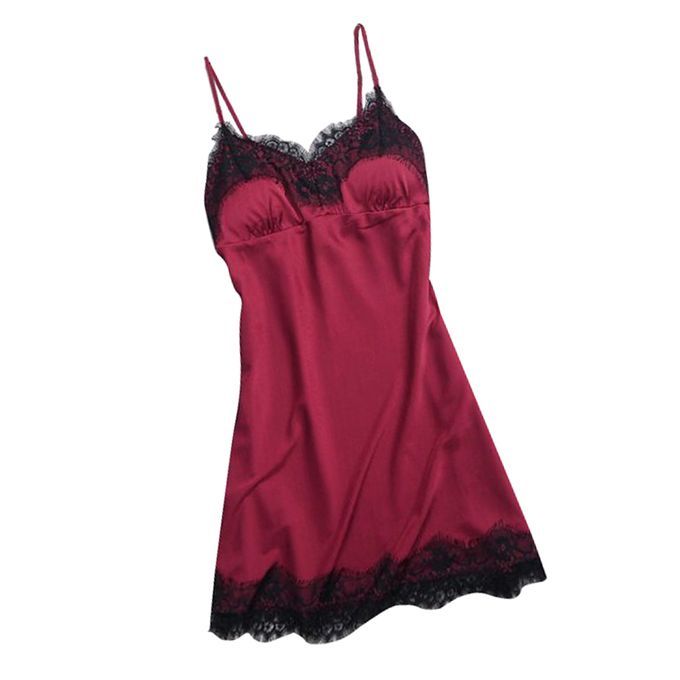 2x Women's Lace Pajamas Nightwear W/ Chest Pads For Bridal Shower