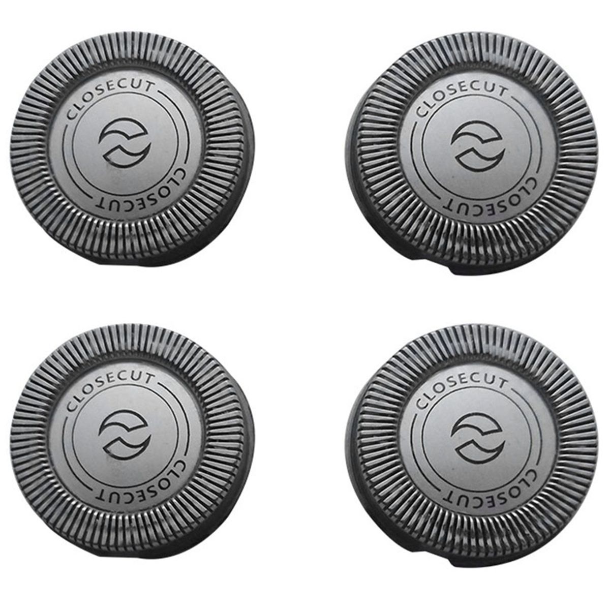 4PCS Replacement  Head Blade  For Philips Norelco HQ4 HQ58 HQ56 HQ80-Silver