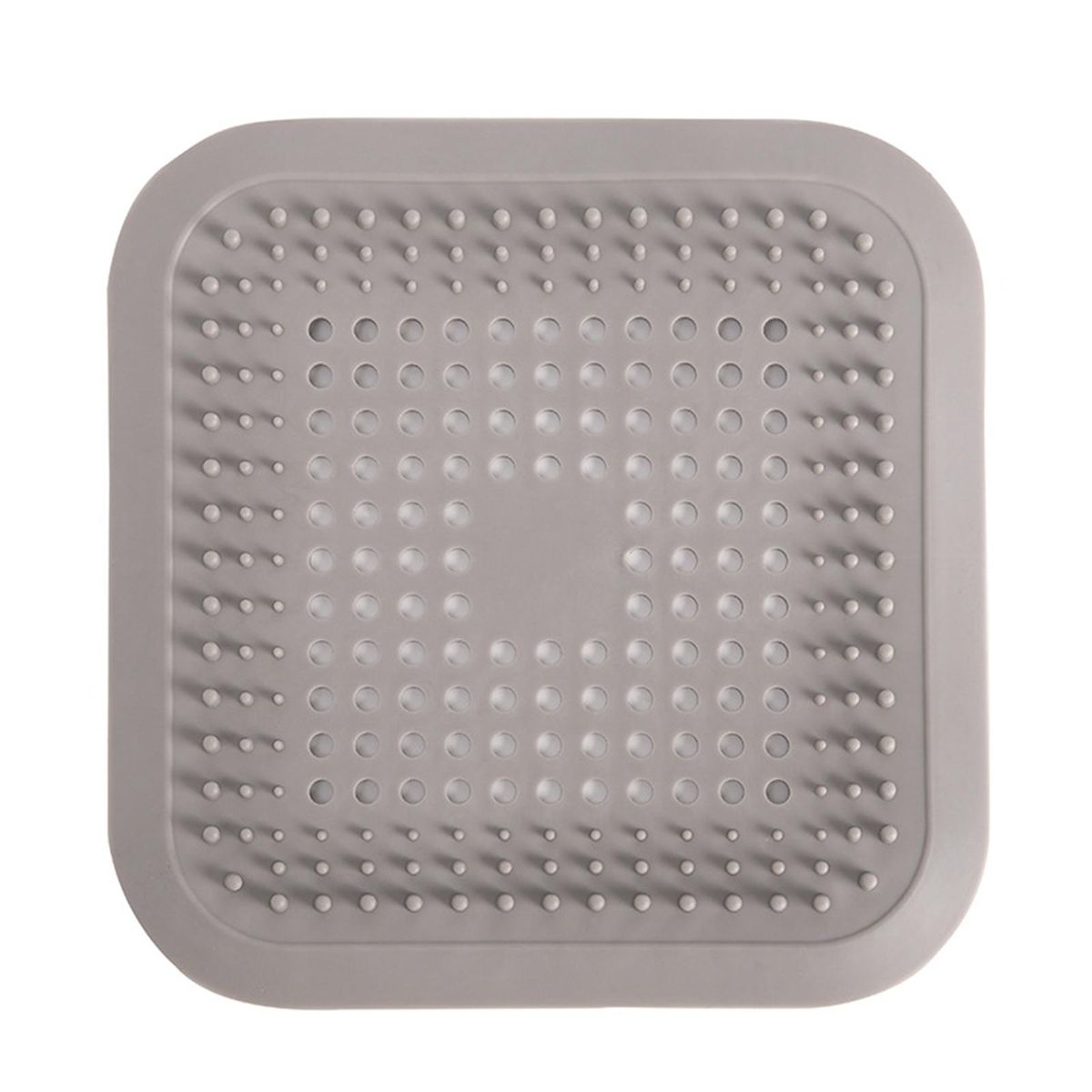 Floor Sink Strainer Set Hair Catcher Drain Protector for Bathroom Grey