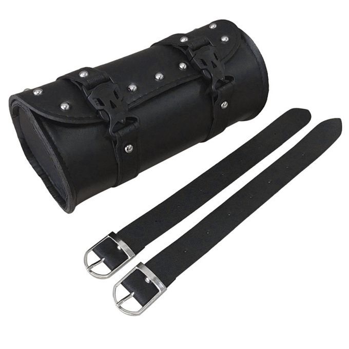 Motorcycle Faux Leather Waterproof Saddlebag Front Rear Pocket Pouch Storage Bag